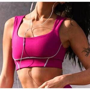 NEW FREE PEOPLE your a peach bra in berry blitz